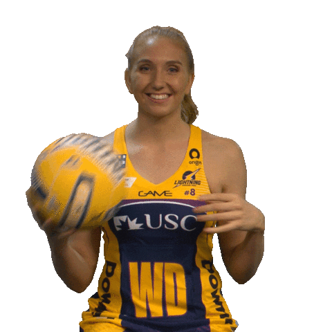 Netball Sclightning Sticker by Sunshine Coast Lightning