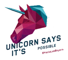 Unicorn Sticker by Media Lab Ansbach