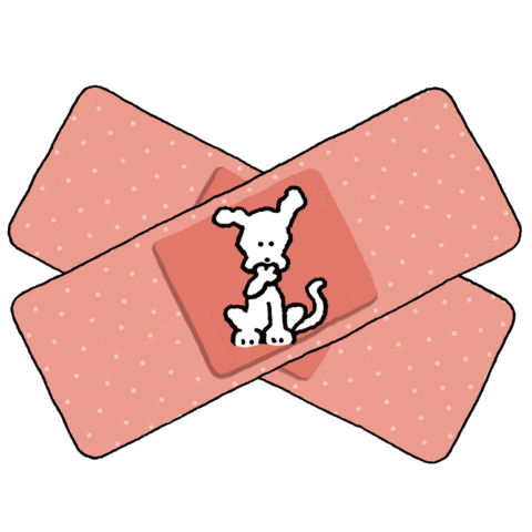 Band Aid Love Sticker by Chippy the Dog
