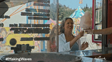 Cotton Candy Making Waves GIF by Hallmark Channel