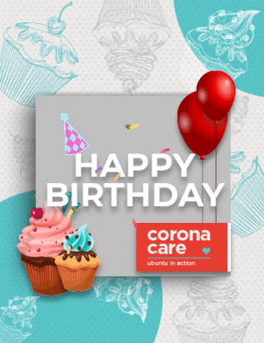 CoronaCareSA happybirthday e-card coronacaresa coronacareecard GIF