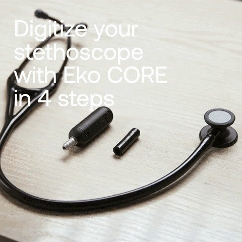 EkoHealth nurse veterinarian cardiology stethoscope GIF