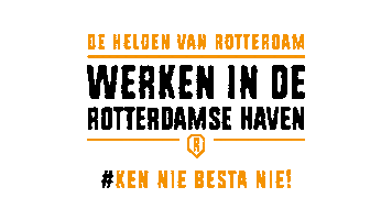 Werken in de Rotterdamse Haven Sticker