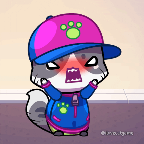 Angry Cat GIF by Mino Games