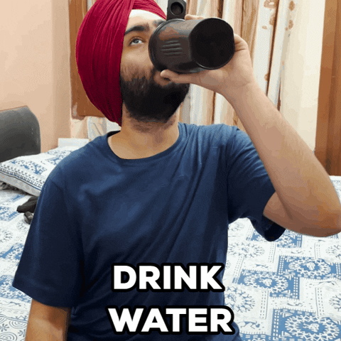 Drink Water Party GIF