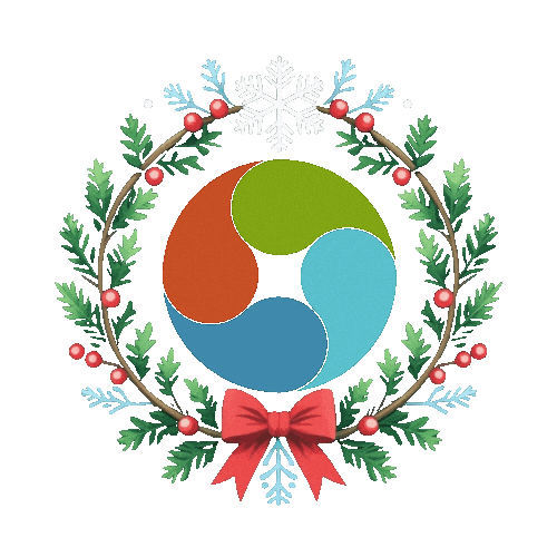 Merry Christmas Happy Holidays Sticker by elementalfitmeals