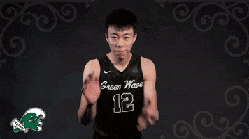mens basketball GIF by GreenWave
