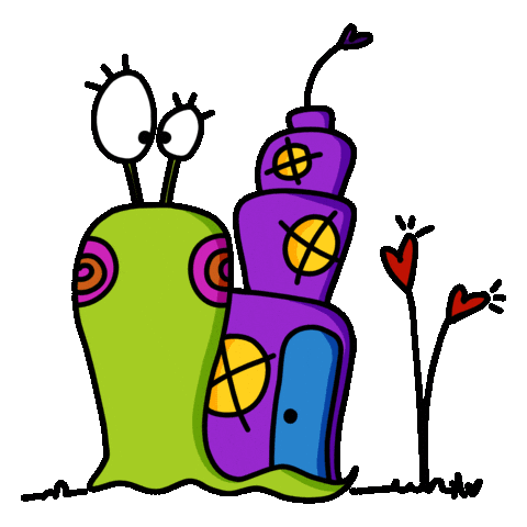 Home Snail Sticker by Moepsel