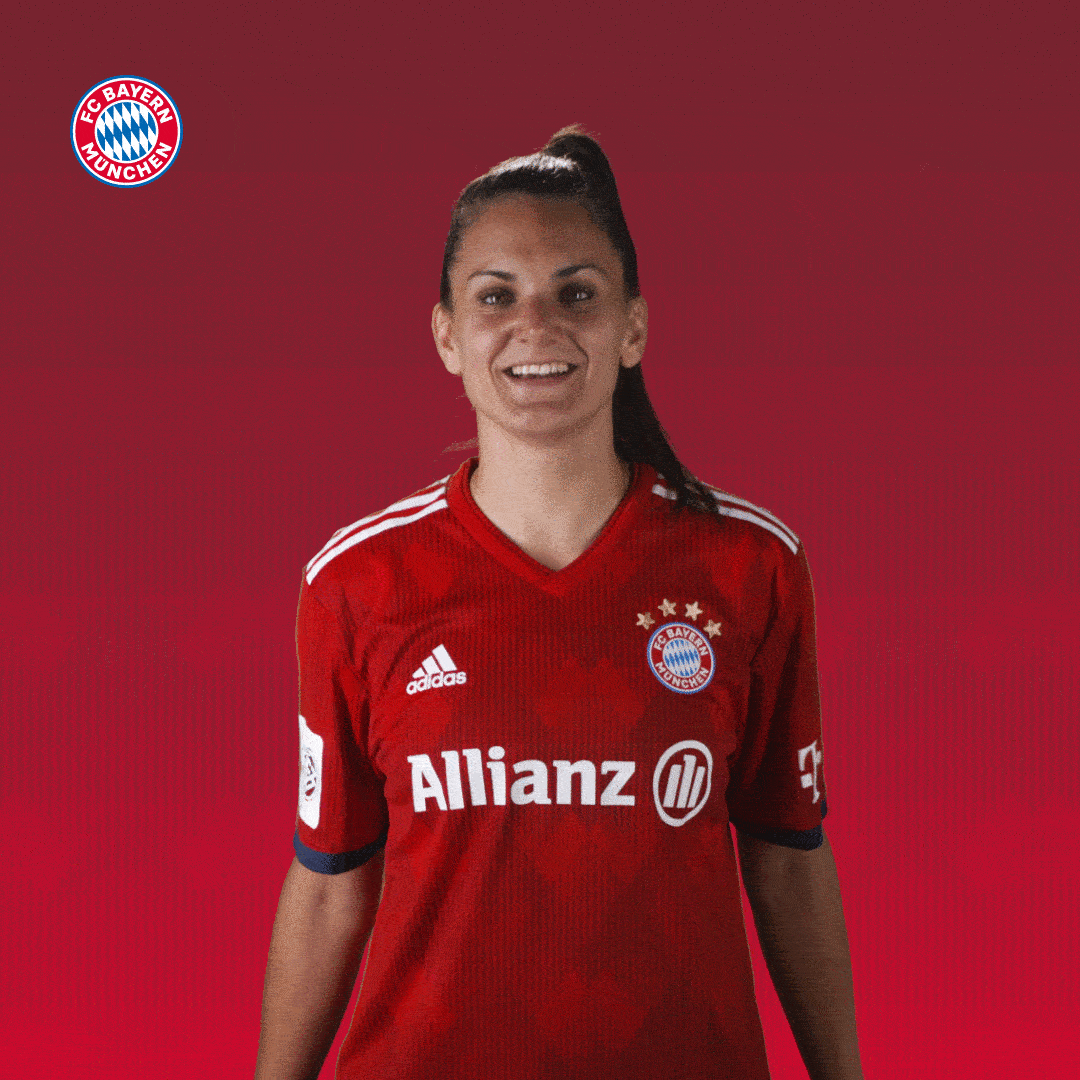Happy Jovana Damnjanovic GIF by FC Bayern Women