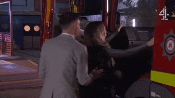 Confused Fire GIF by Hollyoaks