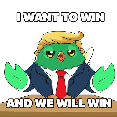 Donald Trump Win Sticker by Robbie