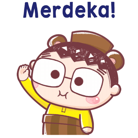 Merdeka Sticker by Bear Boss Buddies
