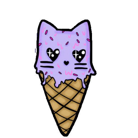 Ice Cream Cat Sticker