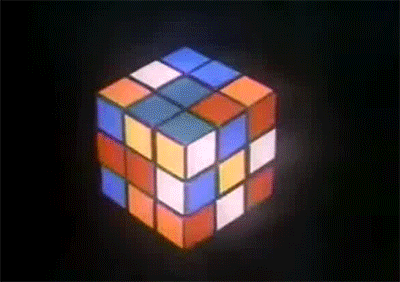 GIF of a Rubik's Cube