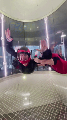 Flying Wind Tunnel GIF by iFLY Indoor Skydiving