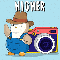 Up We Go To The Moon GIF by Pudgy Penguins