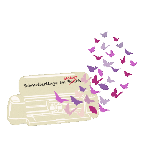 Butterfly Maker Sticker by Alpenplott