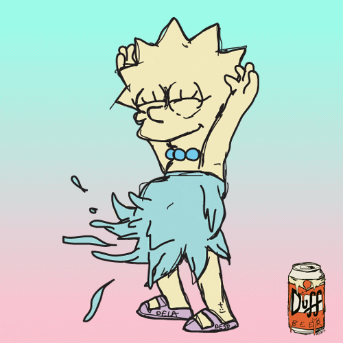 the simpsons dance GIF by deladeso