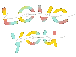 Luv You Sticker