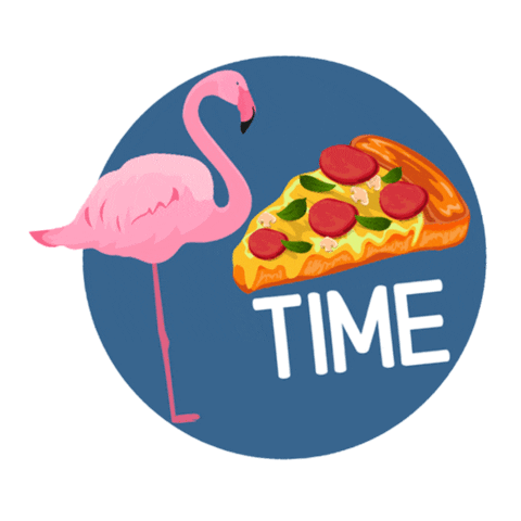 Pizza Time Sticker by Viaggio senza scalo