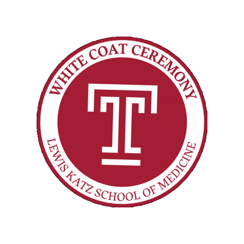 Whitecoat Sticker by Temple Med School