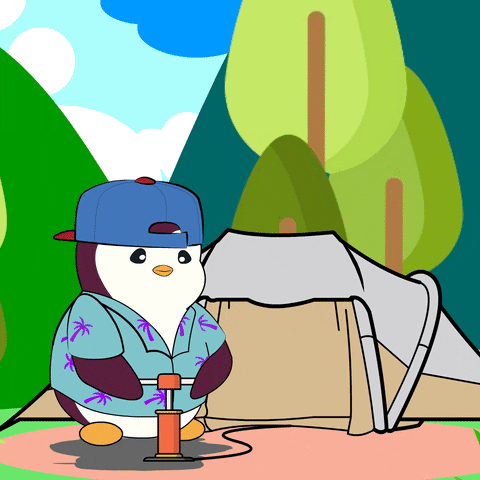 Camping Family Vacation GIF by Pudgy Penguins