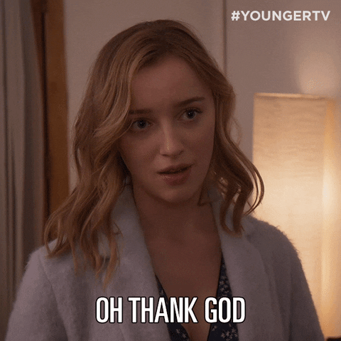 relief clare GIF by YoungerTV