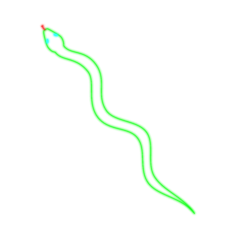 Neon Snake Sticker by dylanreitz