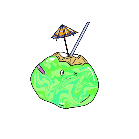 Coconut Sticker