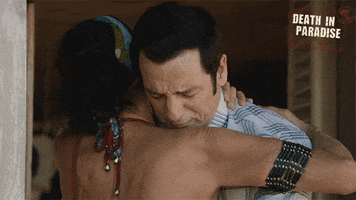 Cry Hug GIF by Death In Paradise