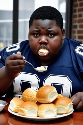 Football Eating GIF