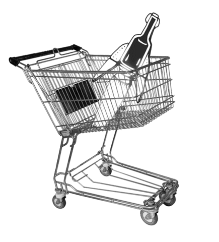 Shopping Punk Sticker by Marco Pogo