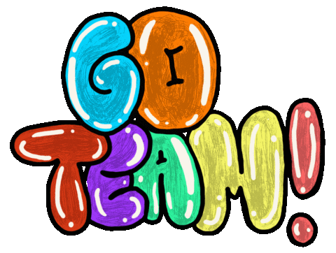 Go Team Sticker by Jake Martella for iOS & Android | GIPHY