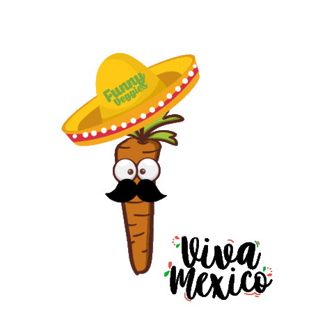 Viva Mexico Sticker by Funny Veggies