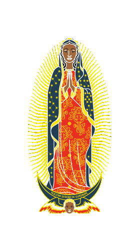 Our Lady Of Guadalupe Design Sticker by tuttiSanti