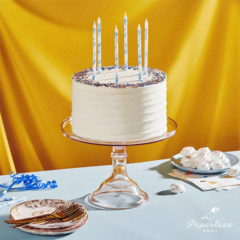 Happy Birthday Tissue Paper Blow Candle - Discover & Share GIFs