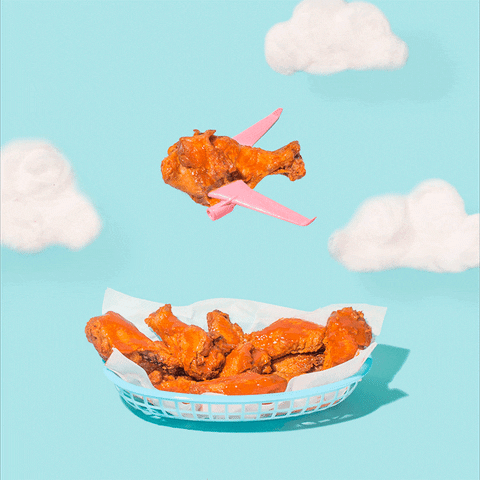 Hungry Chicken Wings GIF by Postmates