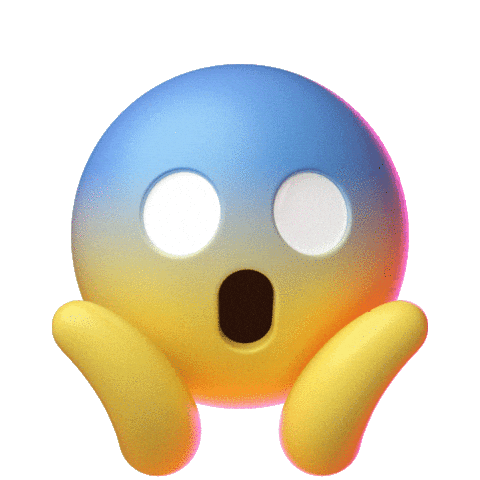 scared emoji decal