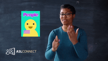 American Sign Language Magazine GIF by ASL Connect
