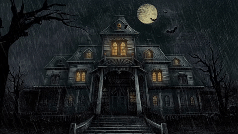 Haunted House Animation GIF by Satellite Center IM