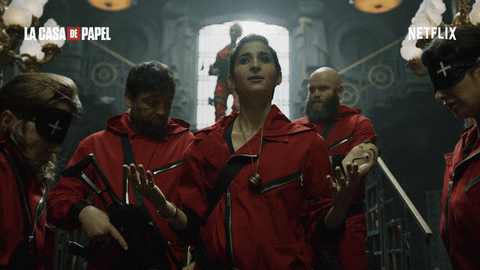 NETFLIX netflix bank banco la casa de papel GIF