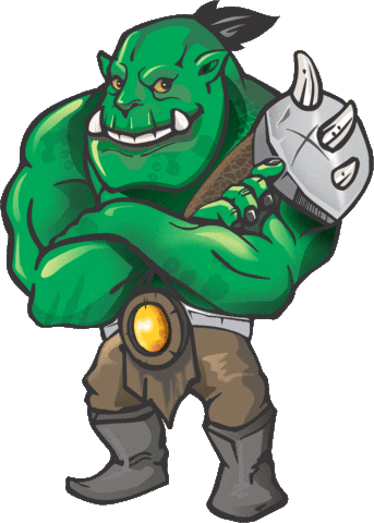 orc's cave Sticker