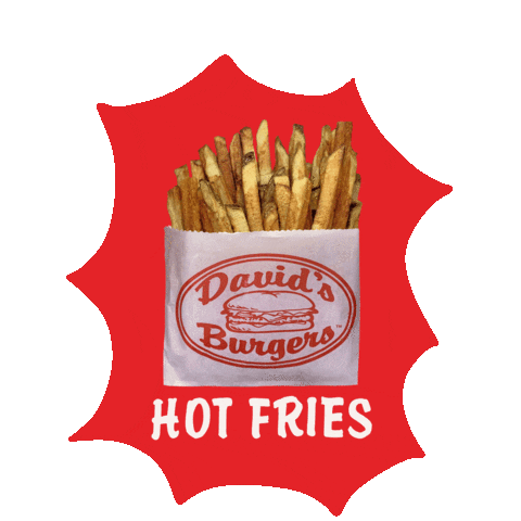 Fries Sticker by David's Burgers