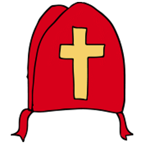 Mijter Sticker by Leonie van Zonneveld