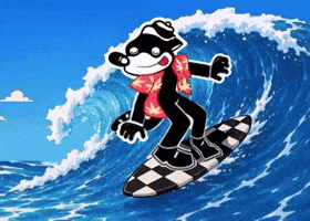 Surf Surfing GIF by Bill Skasby