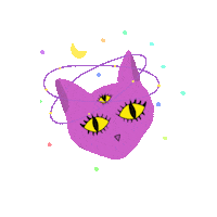 Cat Pink Sticker