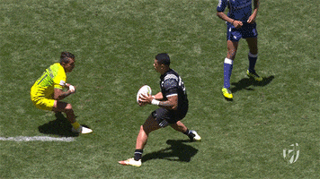 sidestep rugby sevens GIF by World Rugby