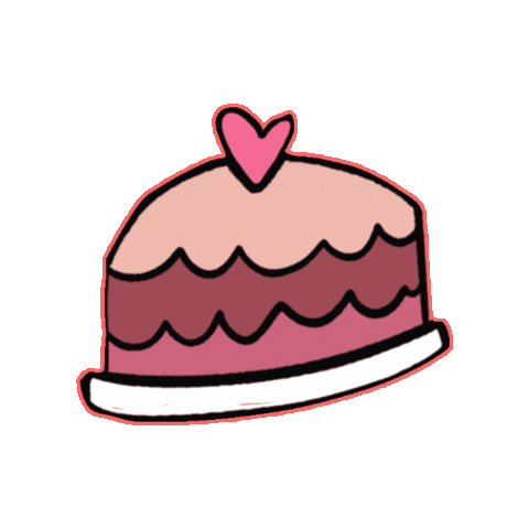 Heart Cake Sticker