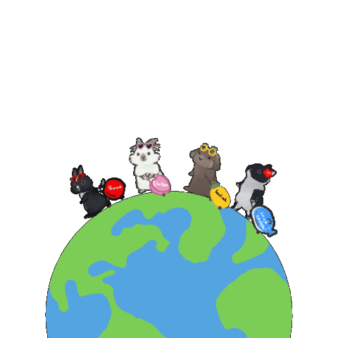 うさぎ 歩く Sticker