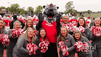 Waving Big Red GIF by Central College